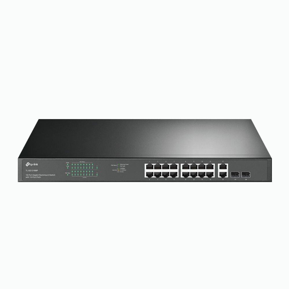 Коммутатор TP-LINK TL-SG1218MP 18 портов, неуправляемый