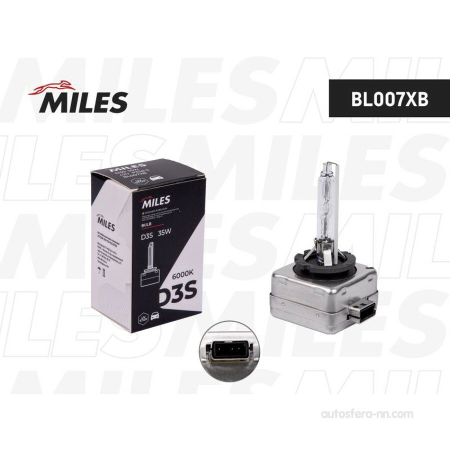 MILES BL007XB Лампа D3S 42V 35W PK32d-5 6000K xenon BL007XB