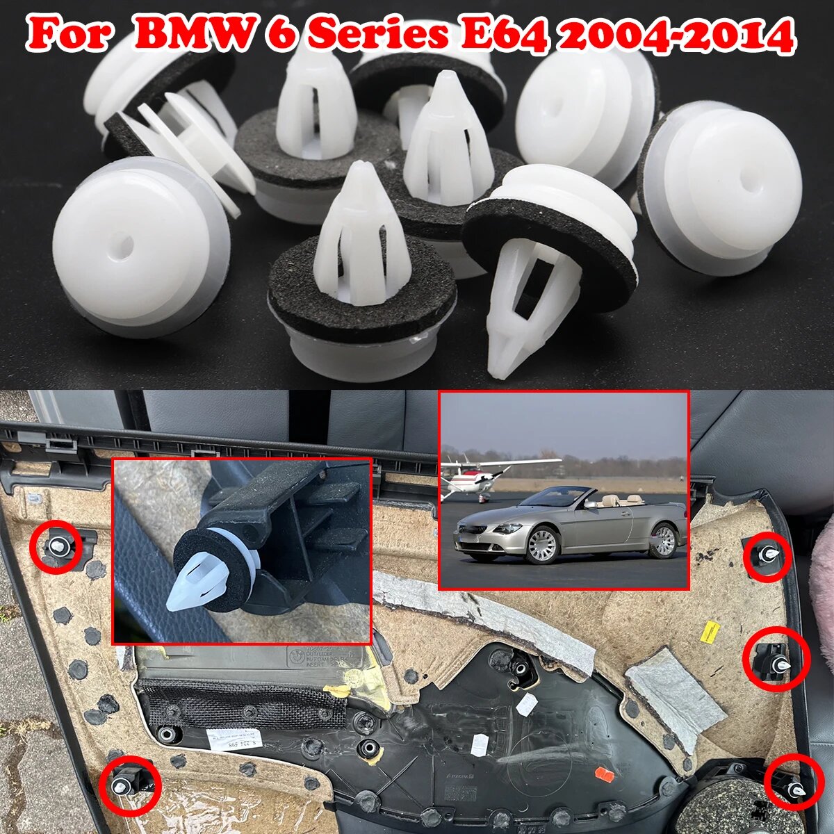 10/20 шт. для BMW 6 серии E64 2004-2014 3 серии E46 F30 F31 F80 E90 E91 E92 E93 Автомобильные 20PCS