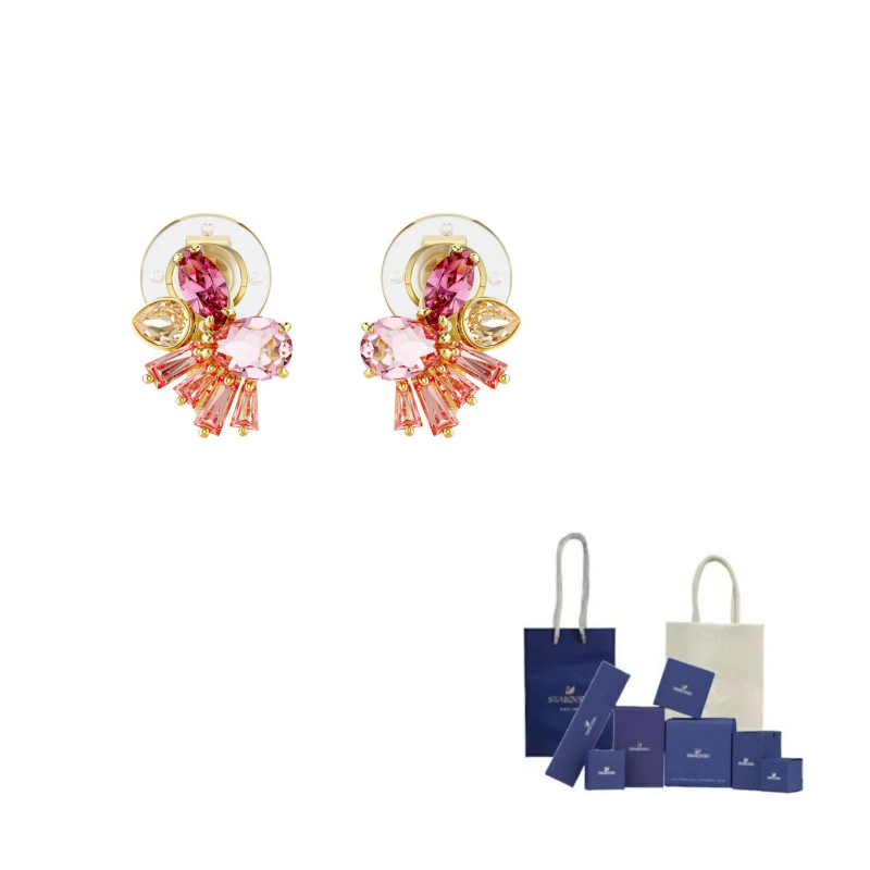 Серьги клипсы SWAROVSKI, кристаллы Swarovski