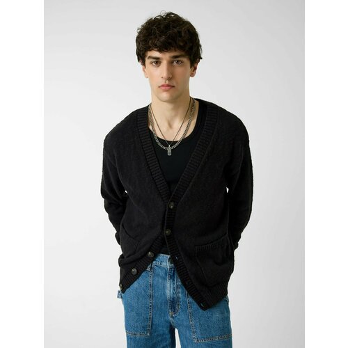 фото Кардиган guess jeans, размер 2xl, черный