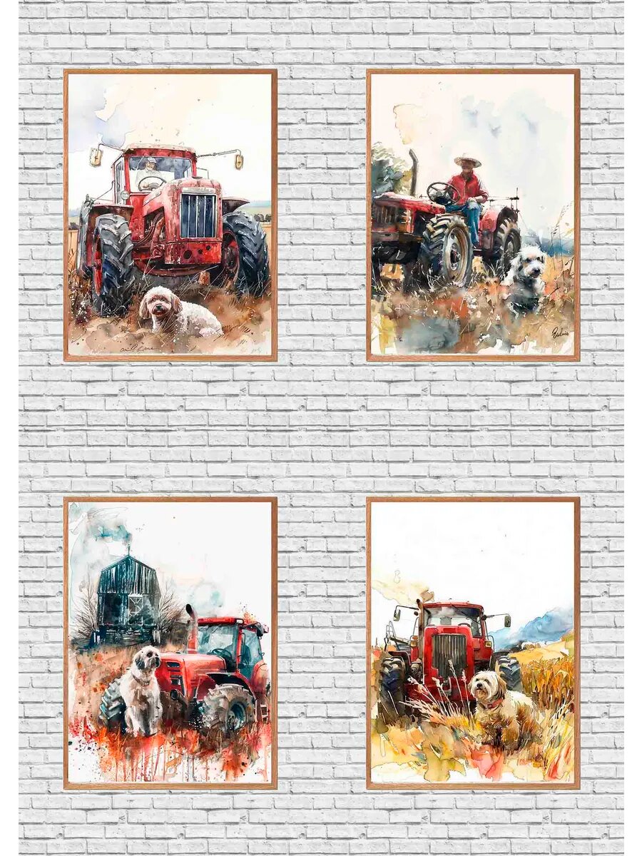 Фермер из Лхасы Апсо До, 4 Плаката, 30x21см