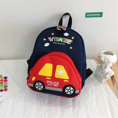 Большой темно-синий автобагажник-рюкзак для малышей 1-6 лет, вместимость А4, удобный школьный рюкзак