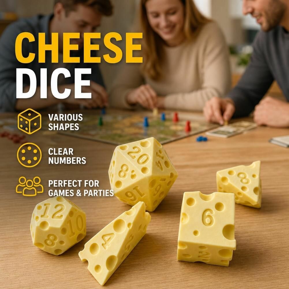 7 шт сырных кубиков, игра для вечеринок