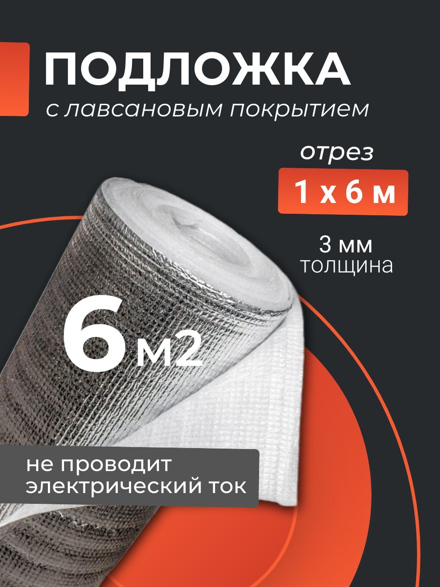 Теплоотражающая подложка лавсановая 6 м