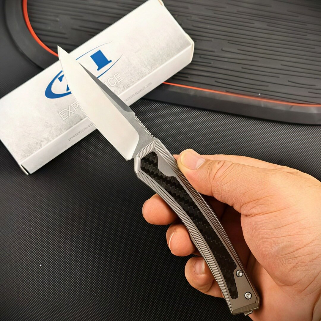 Складной нож ZT 0556 для кемпинга, карманный нож EDC, многофункциональный нож для фруктов, белый