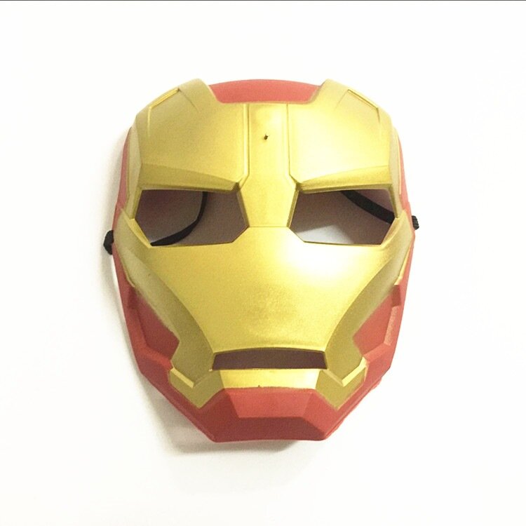 Marvel Iron Man Детская Маска-Пропс - Официальный Киноактерский Аксессуар, V-образный Вырез, Карикатурный Стиль для