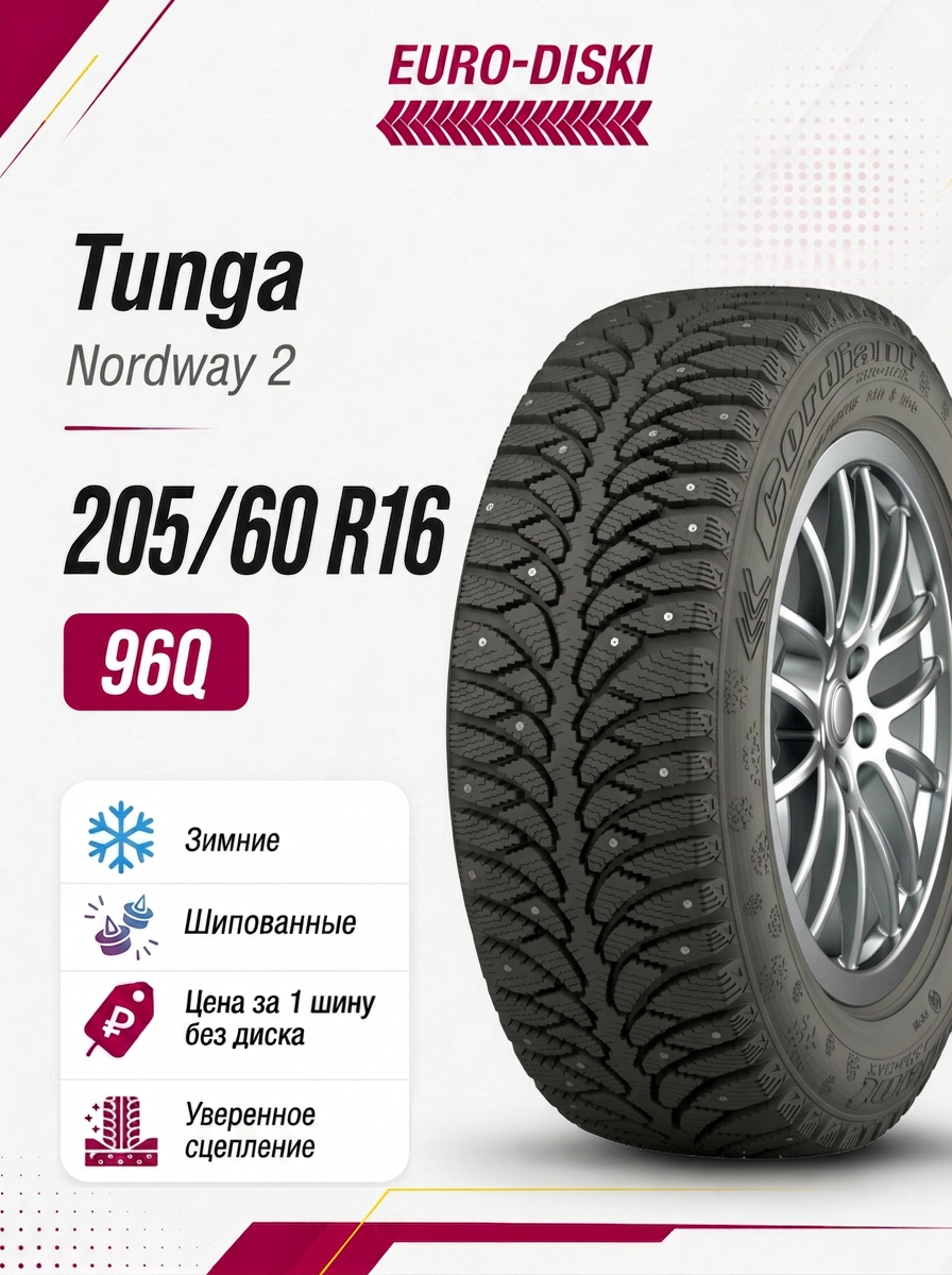 Зимние шины 16/205/60 Tunga Nordway 2 96Q Ш
