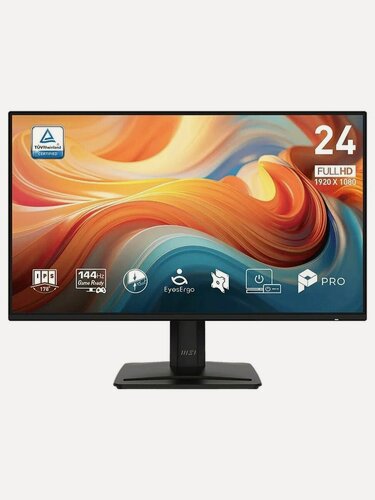 Изображение товара 23.8" Монитор MSI Pro MP242 E14A, 1920x1080, IPS, 144Гц, 1хHDMI, 1хDP, черный [9s6-3pd1ct-050]