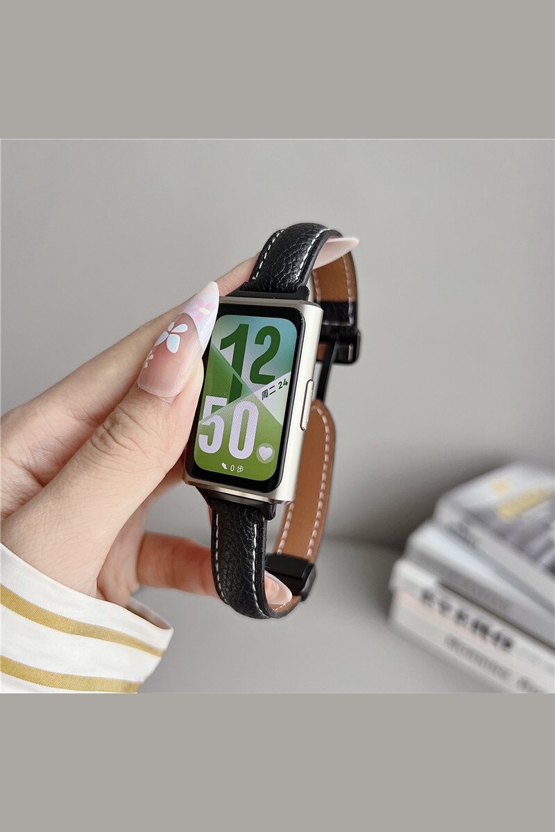 Подходит для Huawei band 11 / 11 Pro, кожа, 5 цветов, магнитные застежки ремешок