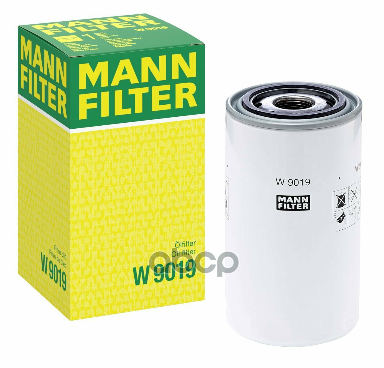 Фильтр масляный! New Holland TL>04, TS-A>03, T6000>07, Case-IH JXU-Series MANN-FILTER арт. W9019