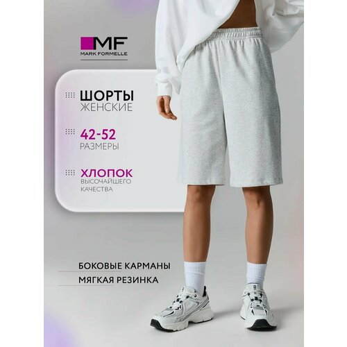 фото Шорты mark formelle для женщин, размер 164/170-98, серый