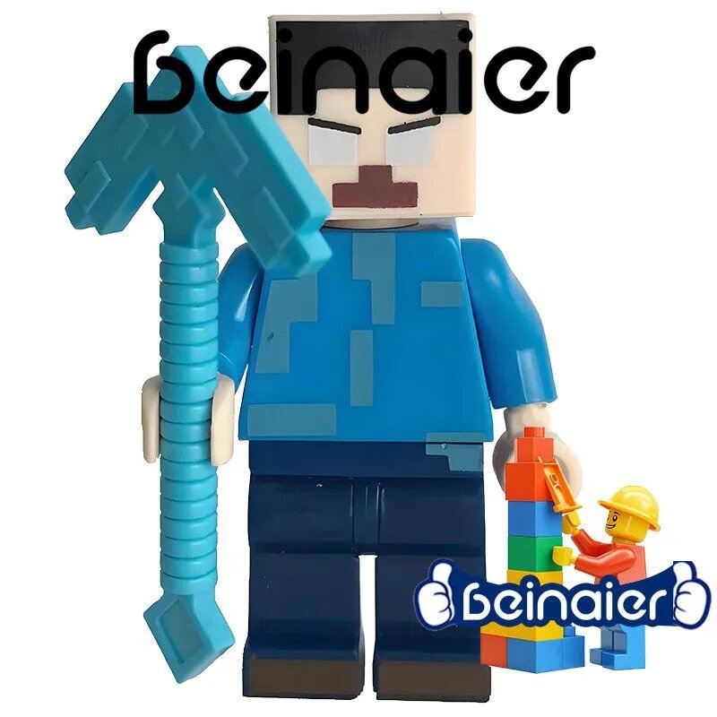 Конструктор Майнкрафт с человечками, совместимый с LEGO, для мальчиков и девочек