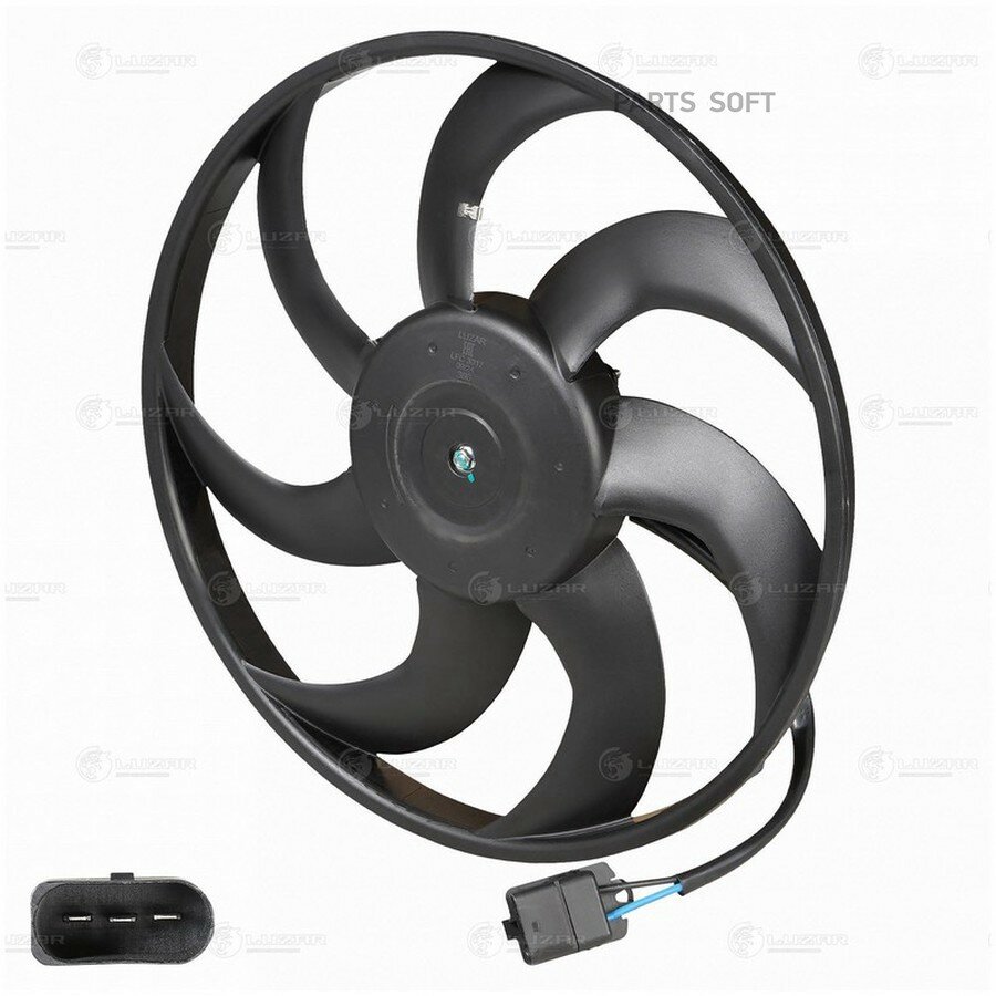LUZAR LFC3017 Э/вентилятор охл. для а/м Chery Tiggo 4 Pro (20-)/Exeed LX (19-)/Omoda C5 (22-) (без кожуха)