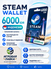 Карта пополнения Steam Wallet 6000 IDR Индонезия | Цифровой код