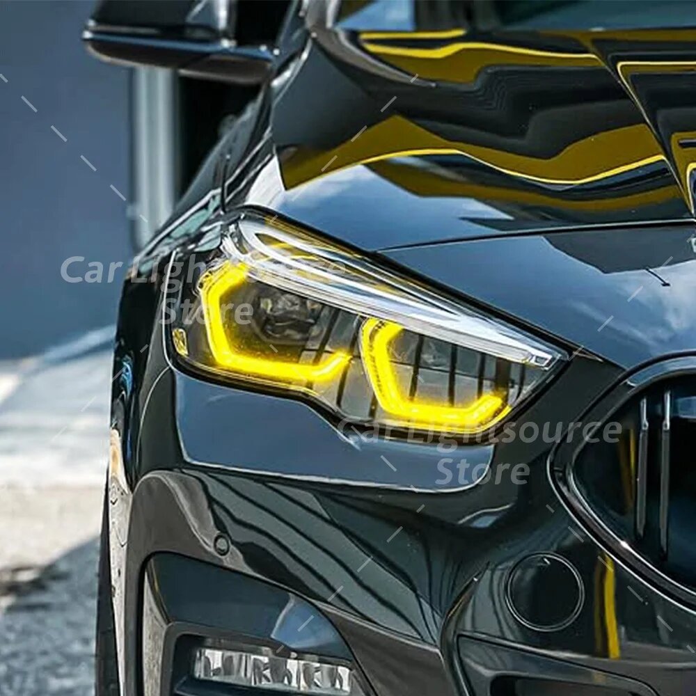 Светодиодные платы CSL Yellow Angel Eyes DRL для BMW 1 и 2 серии F40 F44 118i 218i M235iX 2019-2022, чипы для дневных ходовых огней.