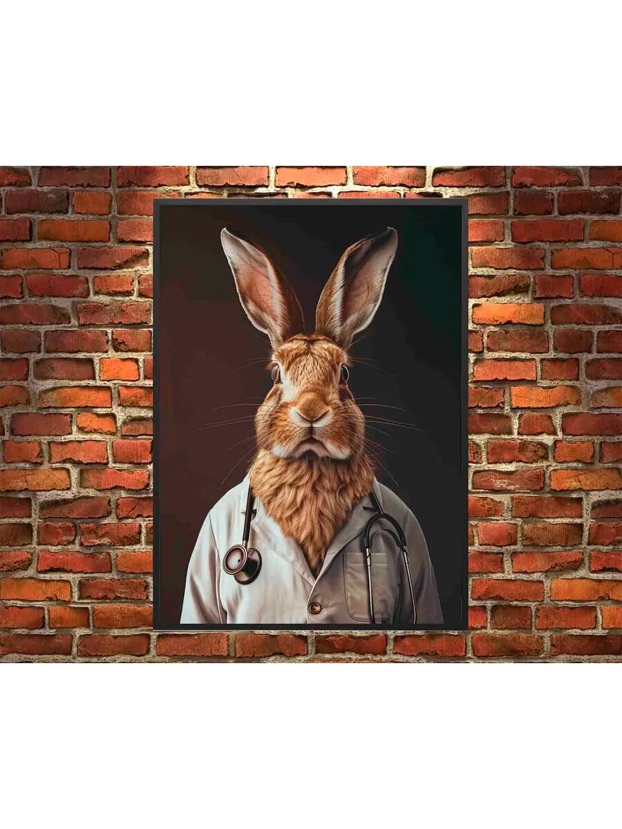 Заяц-животный доктор 2, Плакат 30x42см