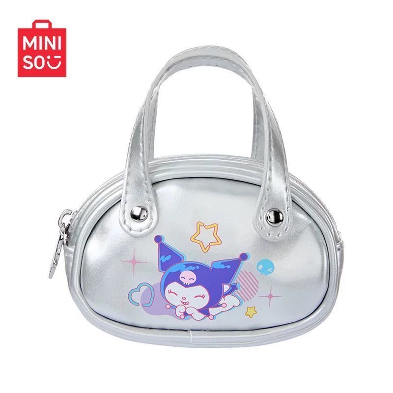 Сумка для наушников MINISO Kuromi Sparkling Party Series, маленькая сумка, мини-сумка, портативная сумка для хранения,