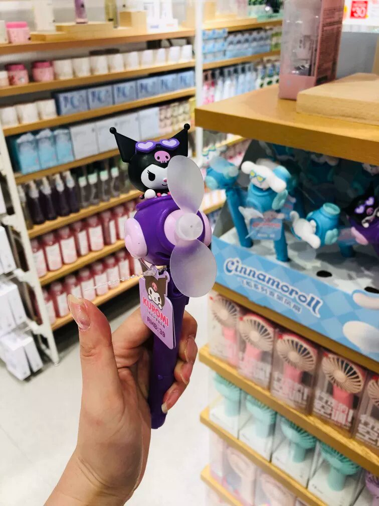 Miniso Alishhangyodon портативный маленький вентилятор мобильный портативный летний крутой собака Куроми Пача
