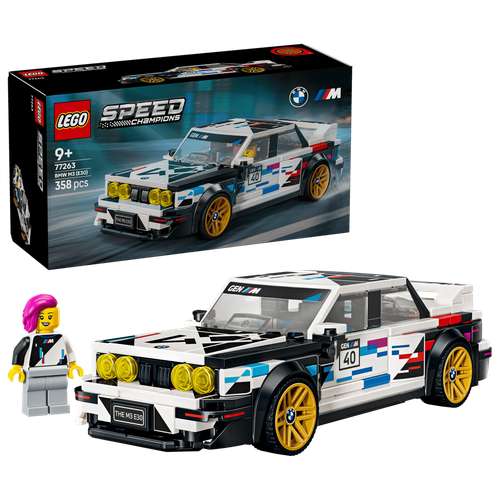 Конструктор LEGO Speed Champions BMW M3 (E30) 77263, 358 деталей, от 9 лет