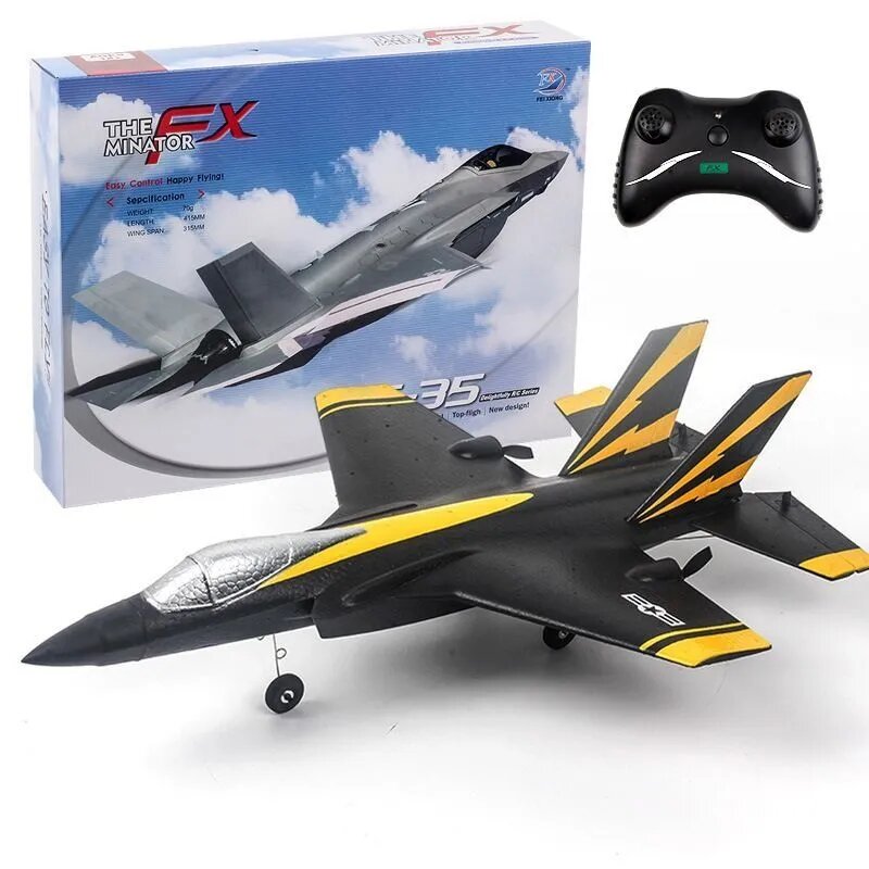 Авиамодель F35 на 2.4G: самолет-истребитель с пультом, EPP, 300м, 15мин