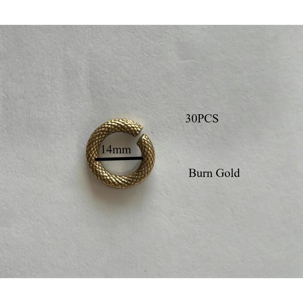 Соединительные кольца 14mm Burn Gold, 30шт