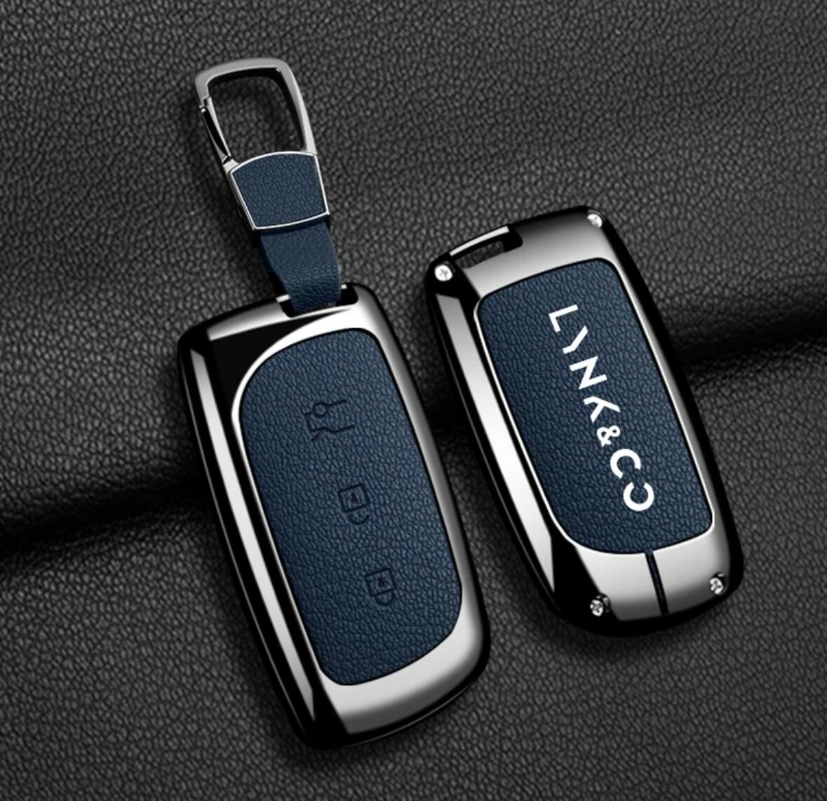 Чехол на ключ LYNK&CO 900 Metall Blue
