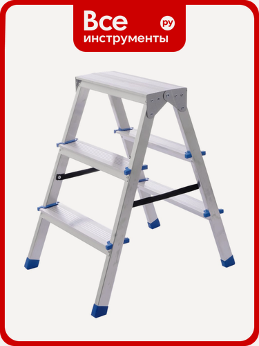 Изображение товара Стремянка STAIRS оцинкованная двухсторонняя 3 ступени OS203