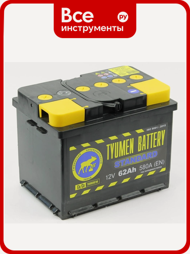 Изображение товара Аккумуляторная батарея TYUMEN BATTERY Тюмень TNS62.1 кальциевая, прямая полярность, для легковых и грузовых автомобилей