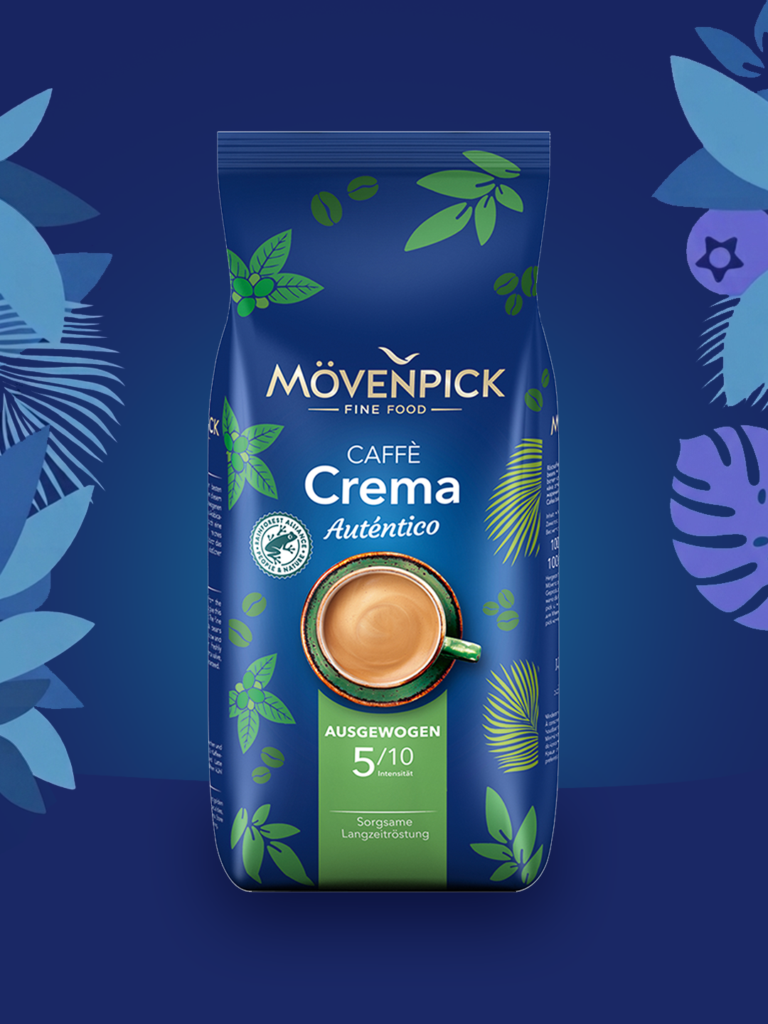 Кофе зерновое Movenpick Crema Autentico, произведено в Германии