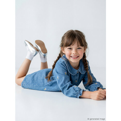 фото Платье lc waikiki, размер 6-7 лет, синий