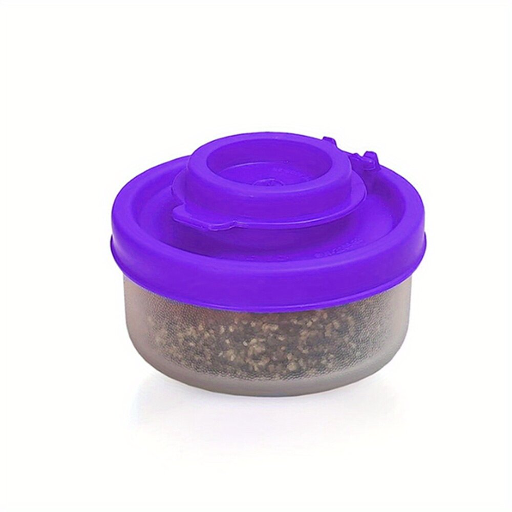 Банка для соли и перца, темно-фиолетовая, размер S, 1 шт, с крышкой, влагозащищенный пластиковый контейнер для специй