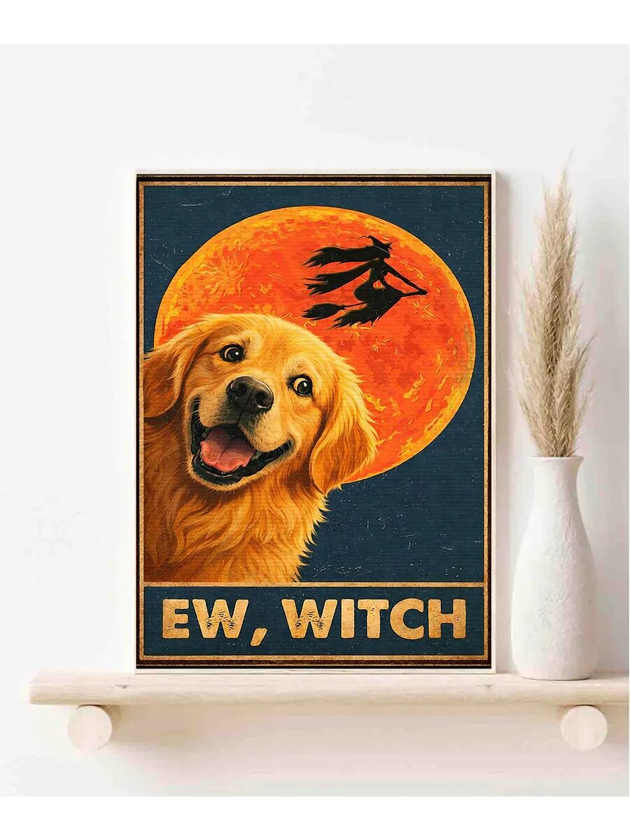 Золотистый ретривер, EW Witch, Плакат 30x42см