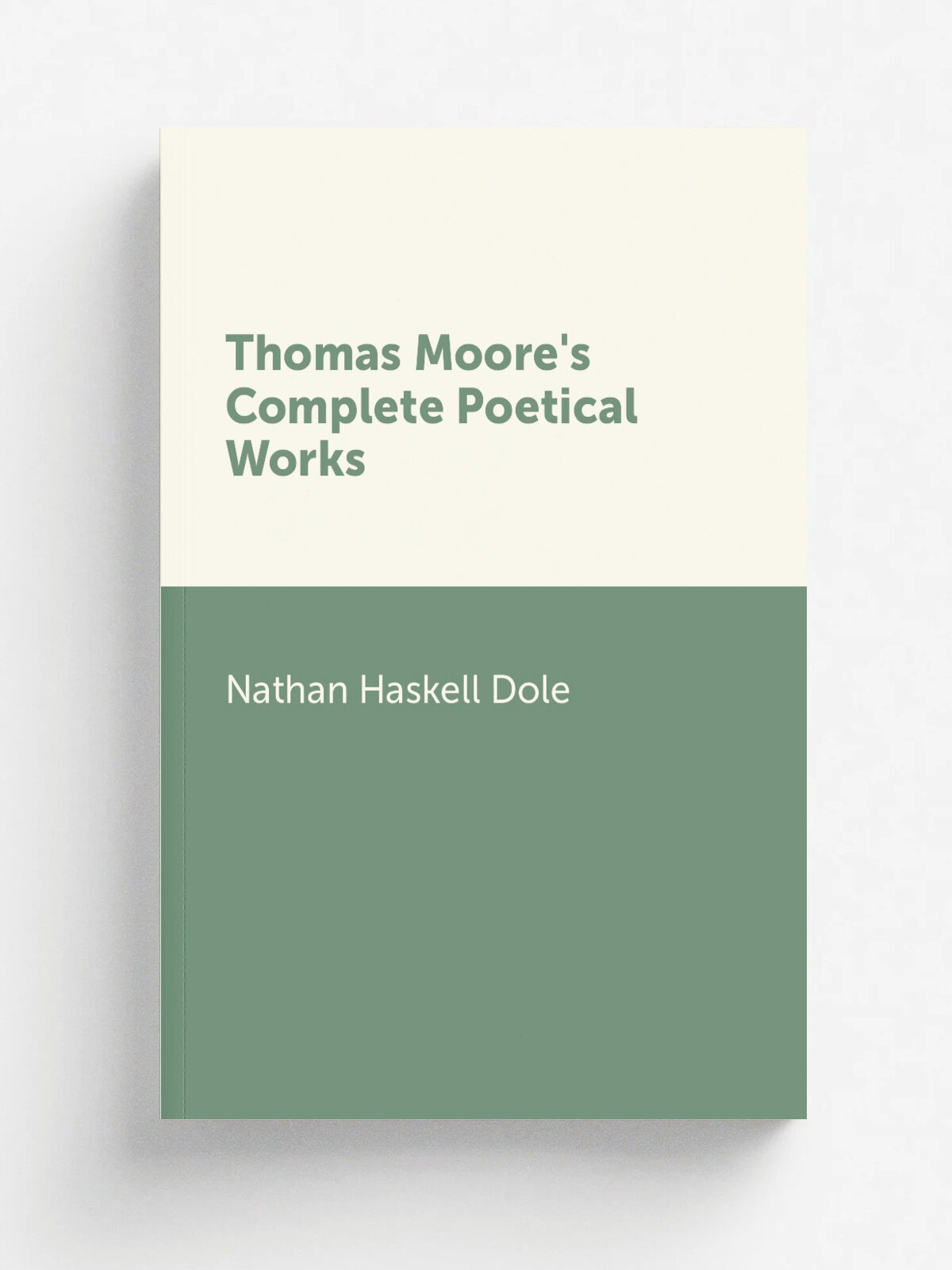 Thomas Moore's Complete Poetical Works | Nathan Haskell Dole | Репринт