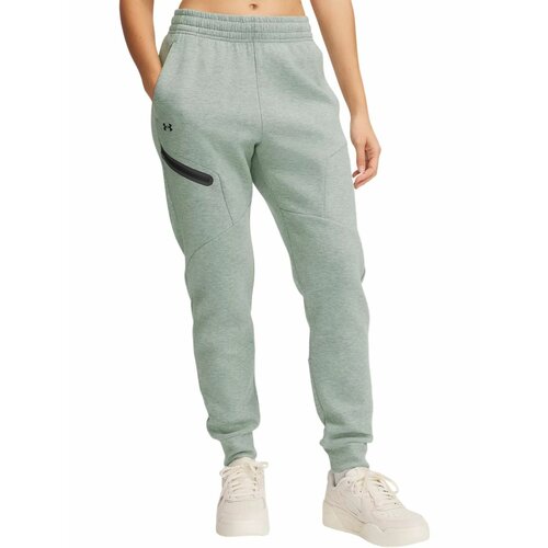фото Брюки спортивные under armour unstoppable flc jogger, размер xl, зеленый