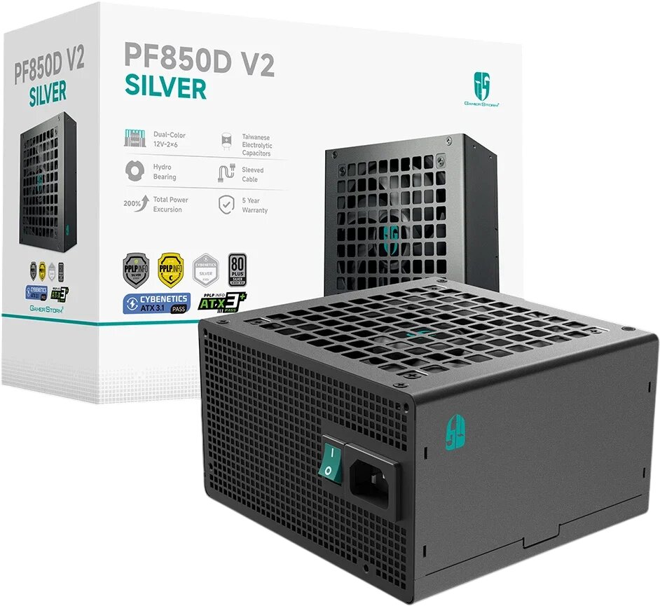 Блок питания DeepCool 850 Вт Gamerstorm PF850D V2, оригинал, гарантия 1 год