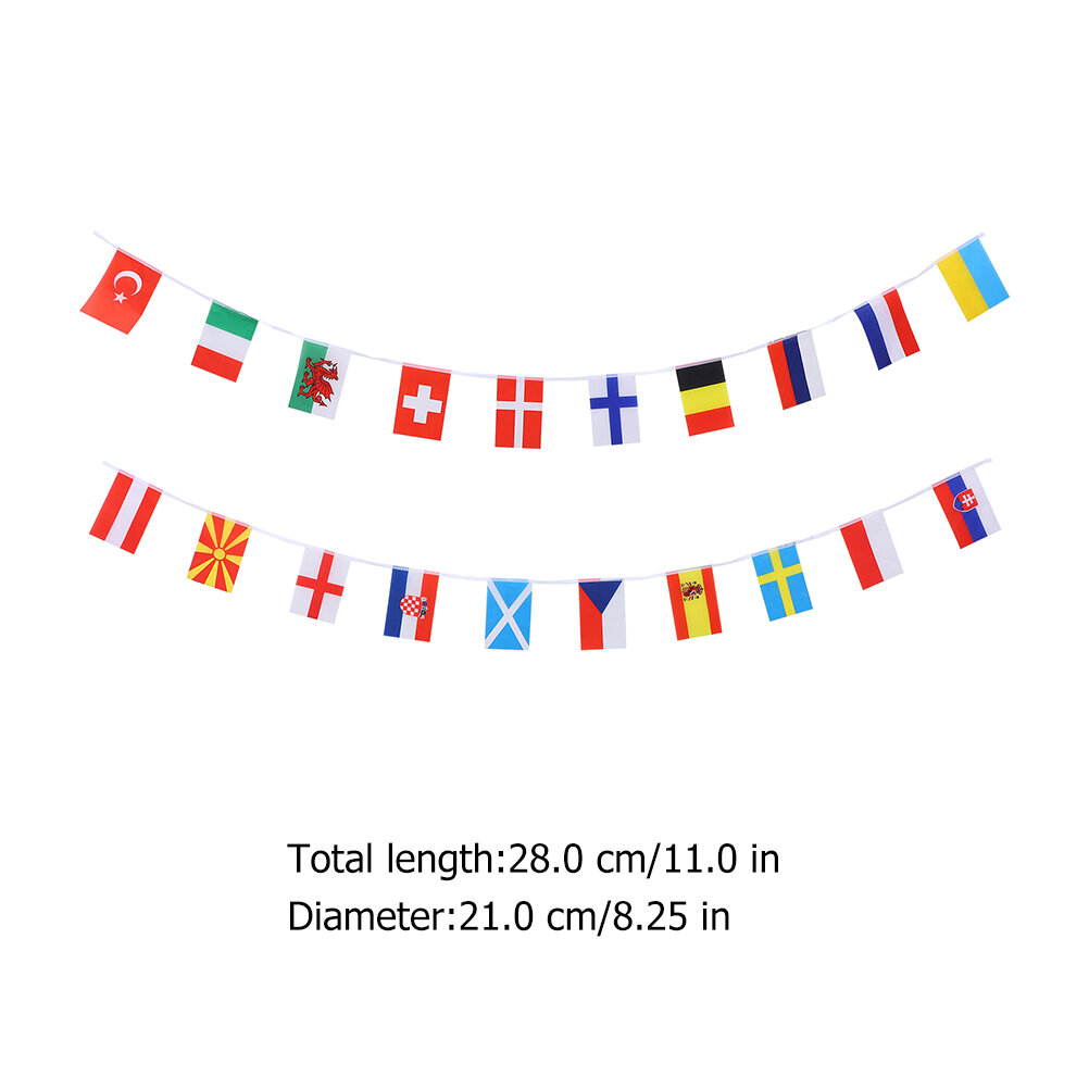 24 Шт Цветные Флаги Мира Из Ткани 28X21Cm Для Украшения Праздников И Мероприятий
