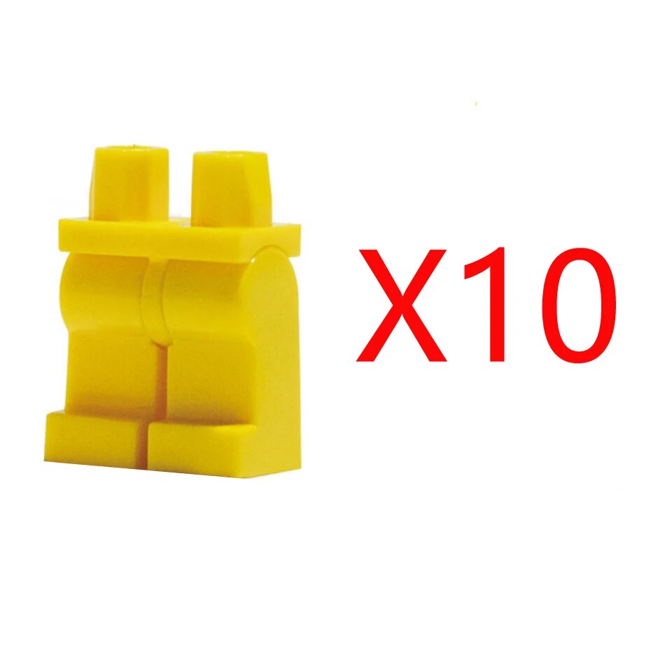 10шт. Желтые детали Lego совместимые