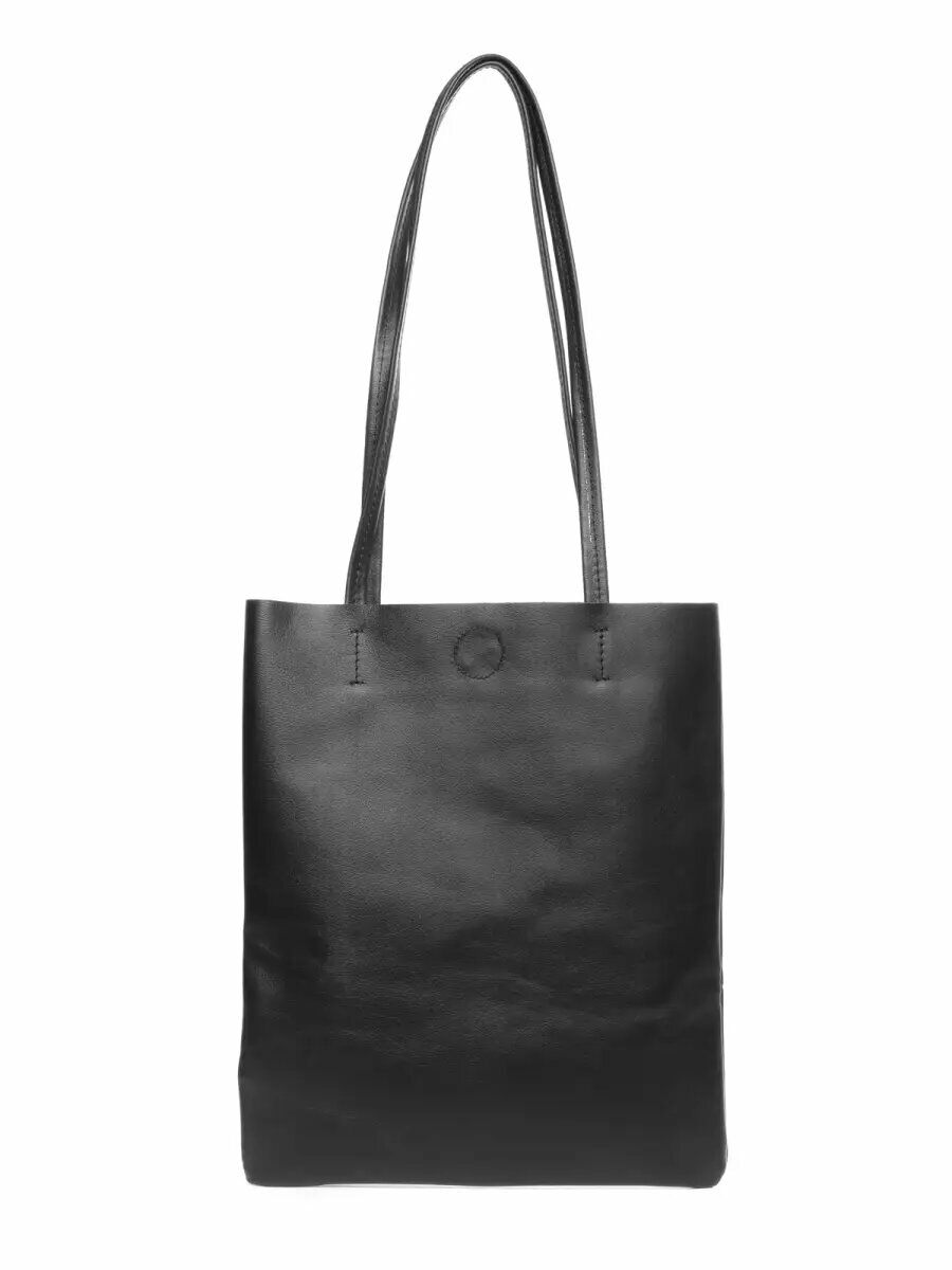 Сумка шоппер Botson, фактура гладкая, черный — фото 1