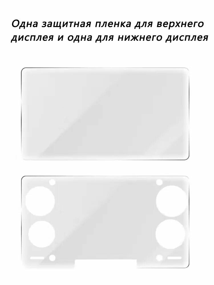 AYN THOR Аксессуары для портативных консолей с двумя экранами и откидным дисплеем, Защитная пленка из закаленного стекла