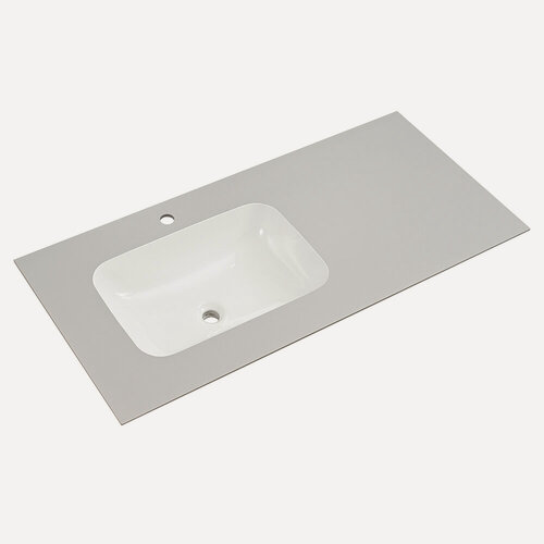 Изображение товара Раковина мебельная AVS Шарм 120х56 см, керамогранит/керамика, левая, белая/серая