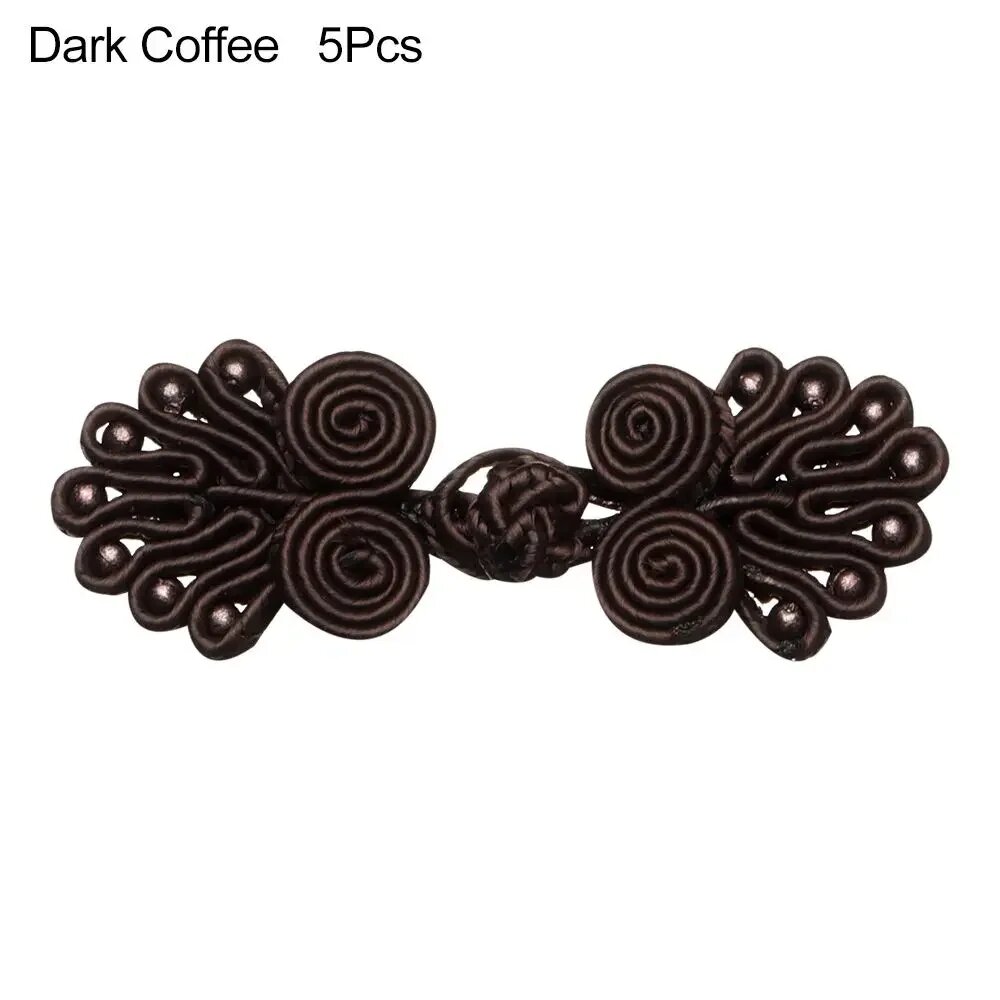 5 шт. Китайские пуговицы-узлы Dark Coffee