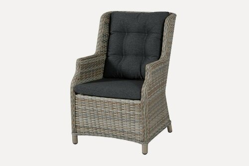 Изображение товара Кресло садовое Hoff Blossom, 62х94.5х77 см, искусственный ротанг, цвет серый