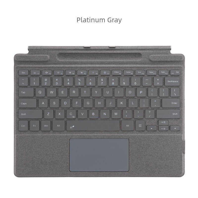 Чехол для Surface Pro 11/9/8/X в цвете платиновый серый с магнитным креплением