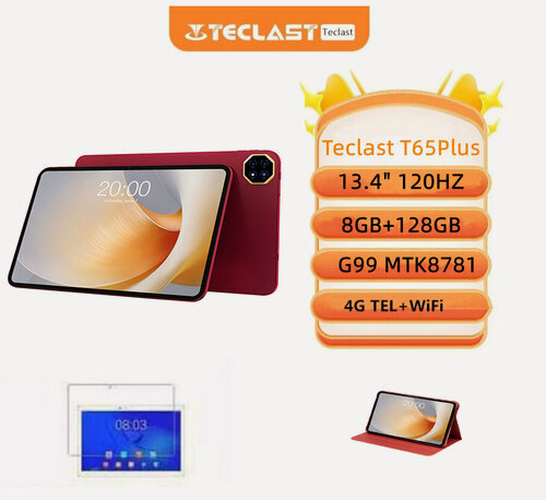 Изображение товара Teclast Планшет T65Plus, 13.3" 8 ГБ/128 ГБ, серый металлик