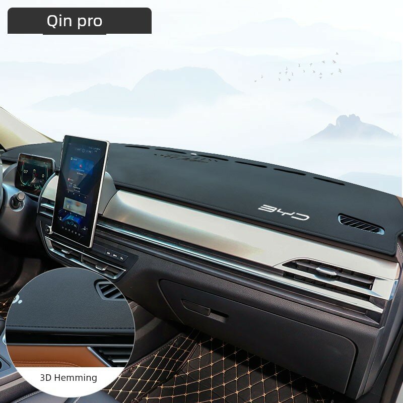3D краевой солнцезащитный чехол для BYD Qin Pro (2021-2023) - Вегановая кожа