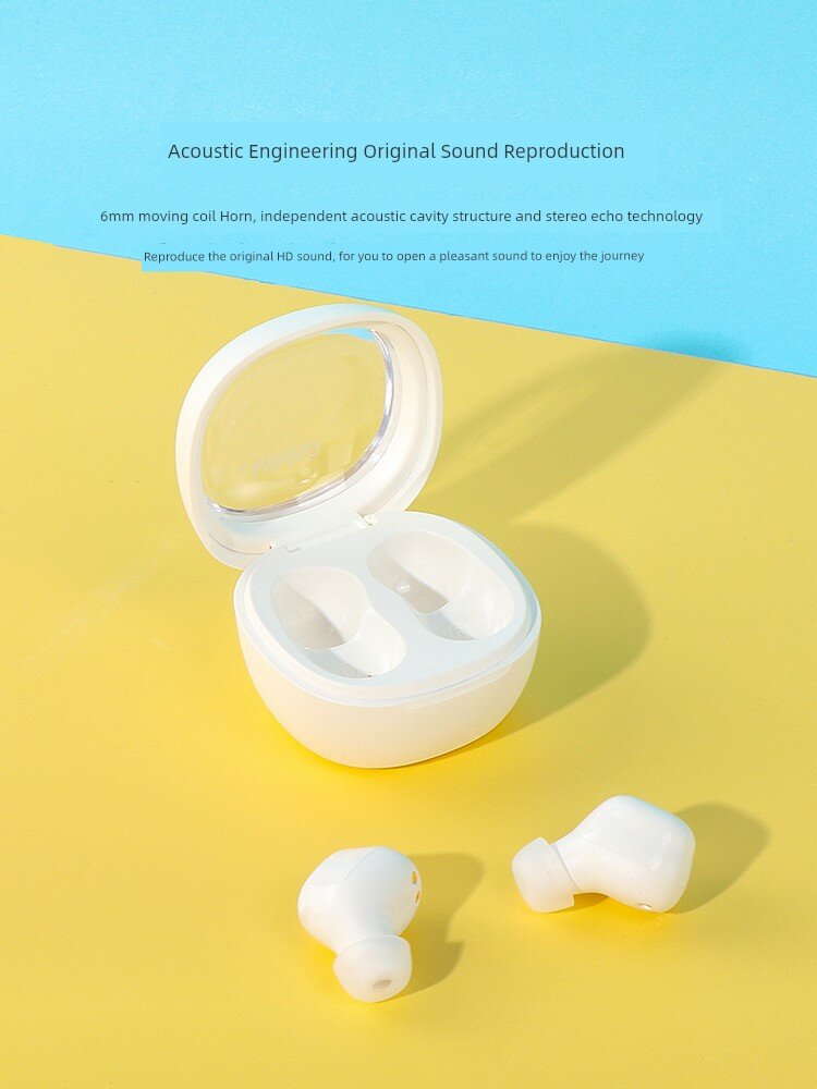 MINISO Small Bean TWS истинные беспроводные наушники Bluetooth для женщин — пурпурный цвет, вкладышные наушники