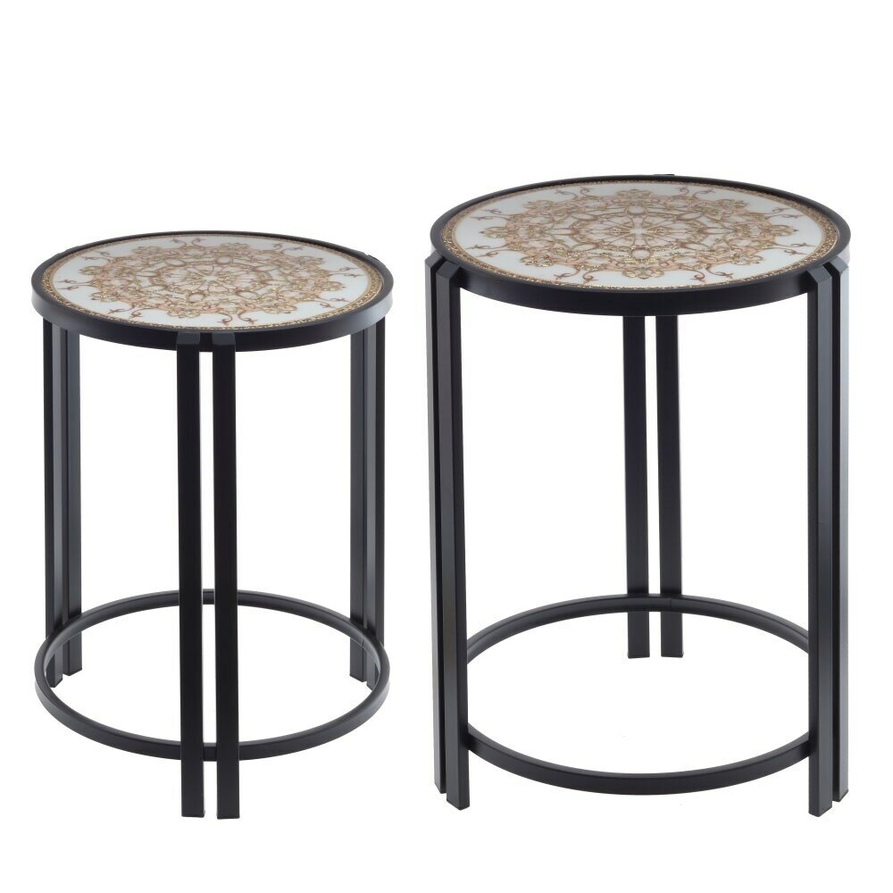 Набор из 2-х столов декоративных, L=35/41 W=35/41 H=48/53 см