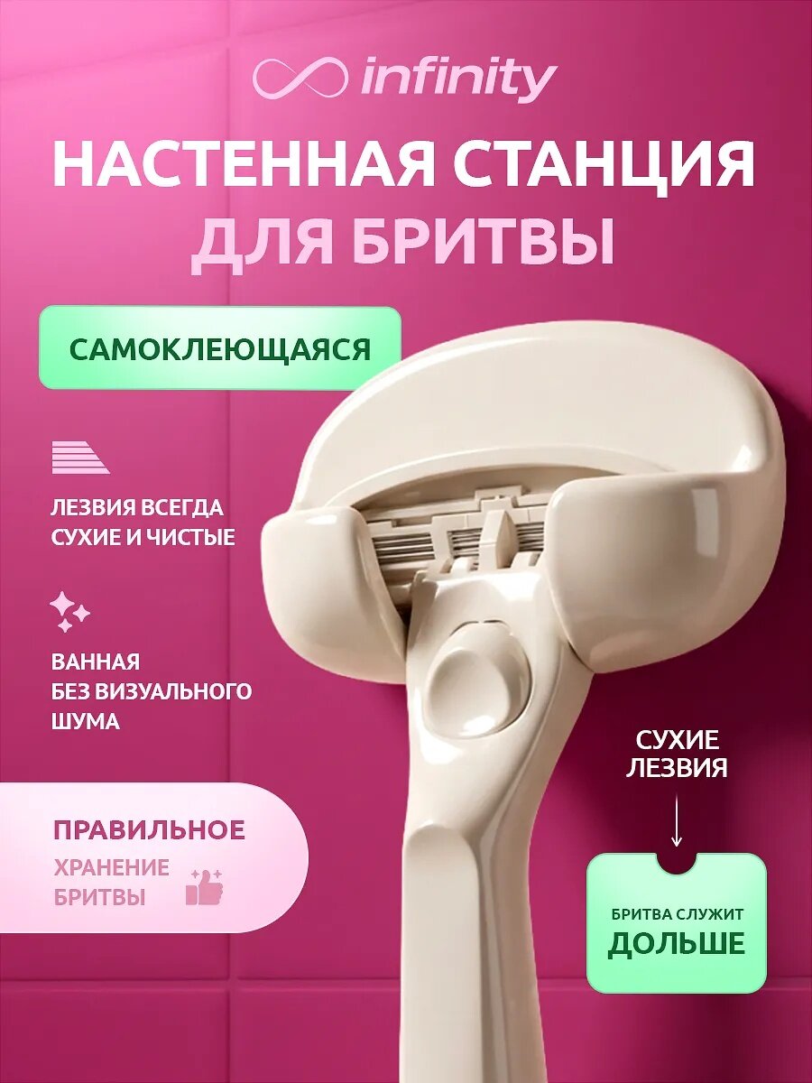 Крепление на стену Infinity "Станция", для бритвенных станков, 1 шт.