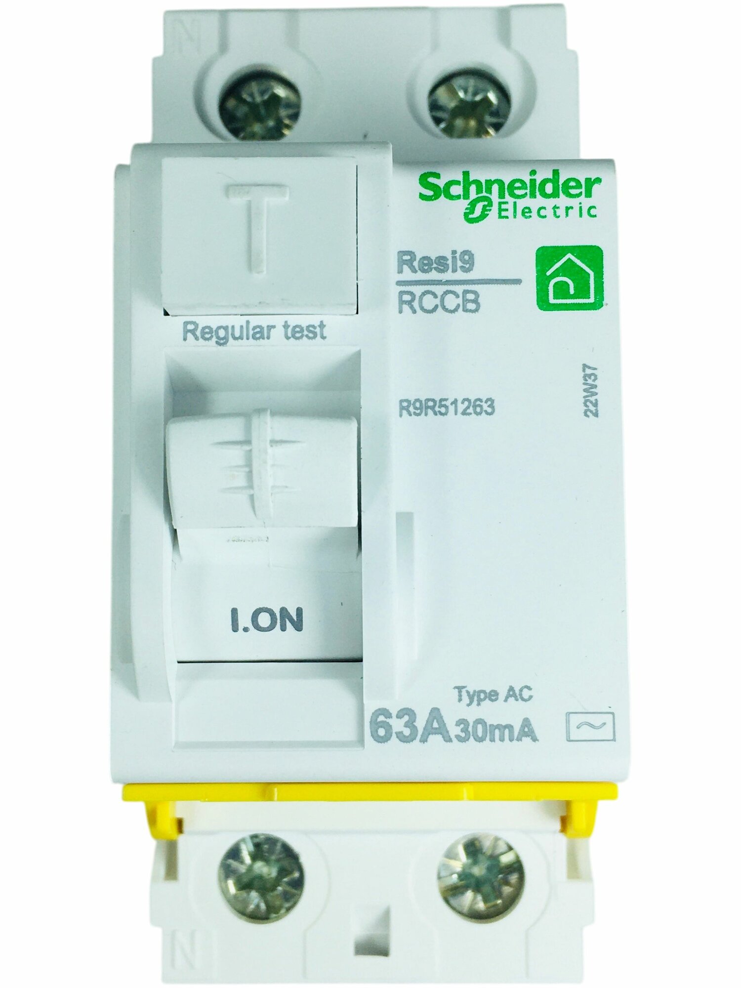 УЗО Schneider Electric 63А 30мА 2п тип АС, Resi9 R9R51263 — фото 1